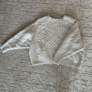 Target white chunky knit sweater